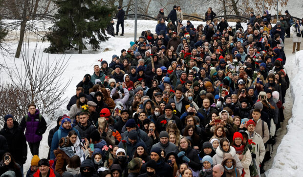 Funeral of Russian opposition leader Alexei Navalny