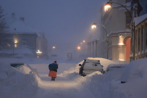 Extreme cold grips Nordic countries, Russia as floods hit western Europe